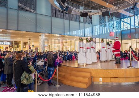 Lucia celebration in Sweden