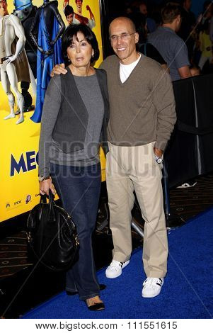 Jeffrey Katzenberg and Marilyn Katzenberg at the Los Angeles premiere of 'Megamind' held at the Hollywood and Highland in Hollywood, USA on October 30, 2010.