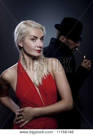 Atrakcyjna para zakochanych