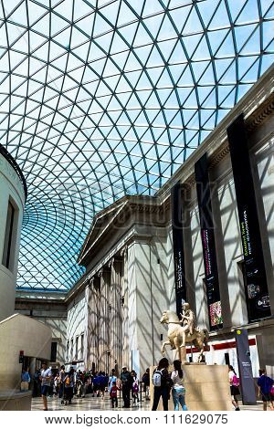 British Museum Inside Interior. London, England