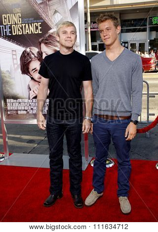 Rick Schroder and Luke Schroder at the Los Angeles Premiere of 