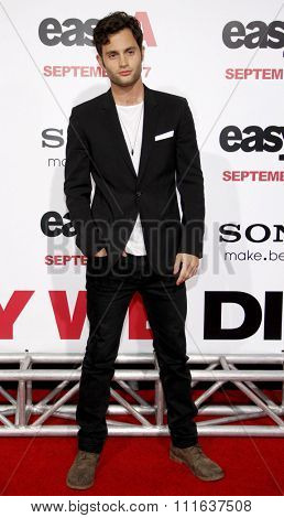 HOLLYWOOD, CALIFORNIA - September 13, 2010. Penn Badgley at the Los Angeles premiere of 