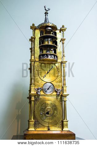 Monumental Carrilion Clock, British Museum. London. UK