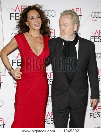 Giannina Facio and Ridley Scott at the AFI FEST 2015 Centerpiece Gala Premiere Of Columbia Pictures' 