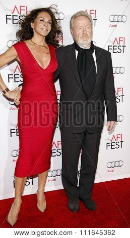 Giannina Facio and Ridley Scott at the AFI FEST 2015 Centerpiece Gala Premiere Of Columbia Pictures' 