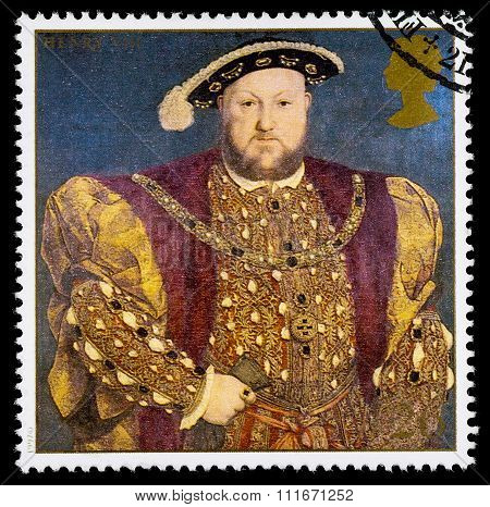 Britain Henry 8th Postage Stamp