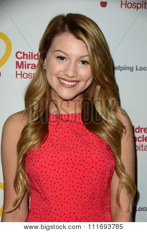 LOS ANGELES - DEC 12:  Brooke Sorenson at the Childrens Miracle Network Winter Wonderland Ball, at the Avalon Hollywood on December 12, 2015 in Los Angeles, CA