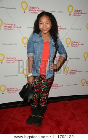 LOS ANGELES - DEC 12:  Laya DeLeon Hayes at the Childrens Miracle Network Winter Wonderland Ball, at the Avalon Hollywood on December 12, 2015 in Los Angeles, CA