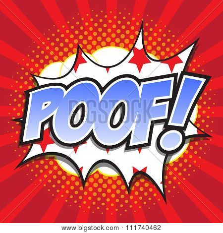 POOF! comic wording
