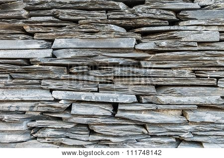 Closeup Surface Gray Stone Wall Texture Background