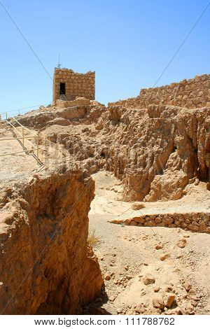 Masada ruin is popular tourist attractions in Israel
