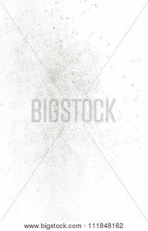 Abstract Splashes And Drops Of Water On A White Background.