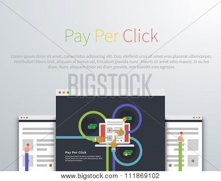 Pay Per Click Design Concept Style