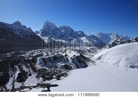 Gokyo Valley And Ngozumba Glacier