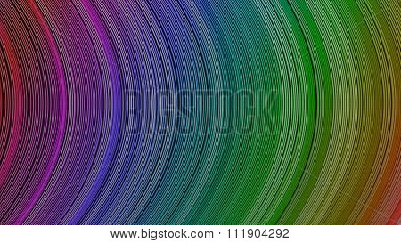 Curve Ribbon Pattern Rainbow Color