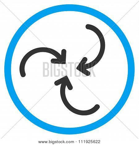 Whirl Arrows Rounded Icon