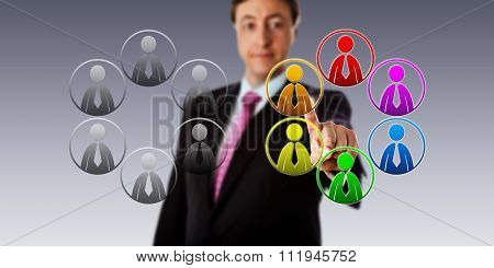 Selecting A Multicolored Team Over A Gray One