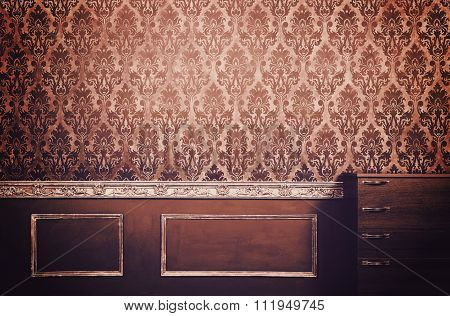 Interior Of Green Room With Rococo Elements