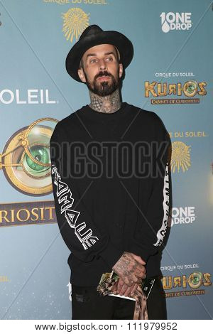 LOS ANGELES - DEC 09:  Travis Barker at the Cirque Du Soleil's 