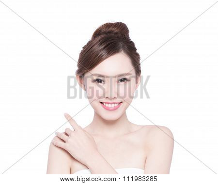 Beautiful Skin Care Woman Face