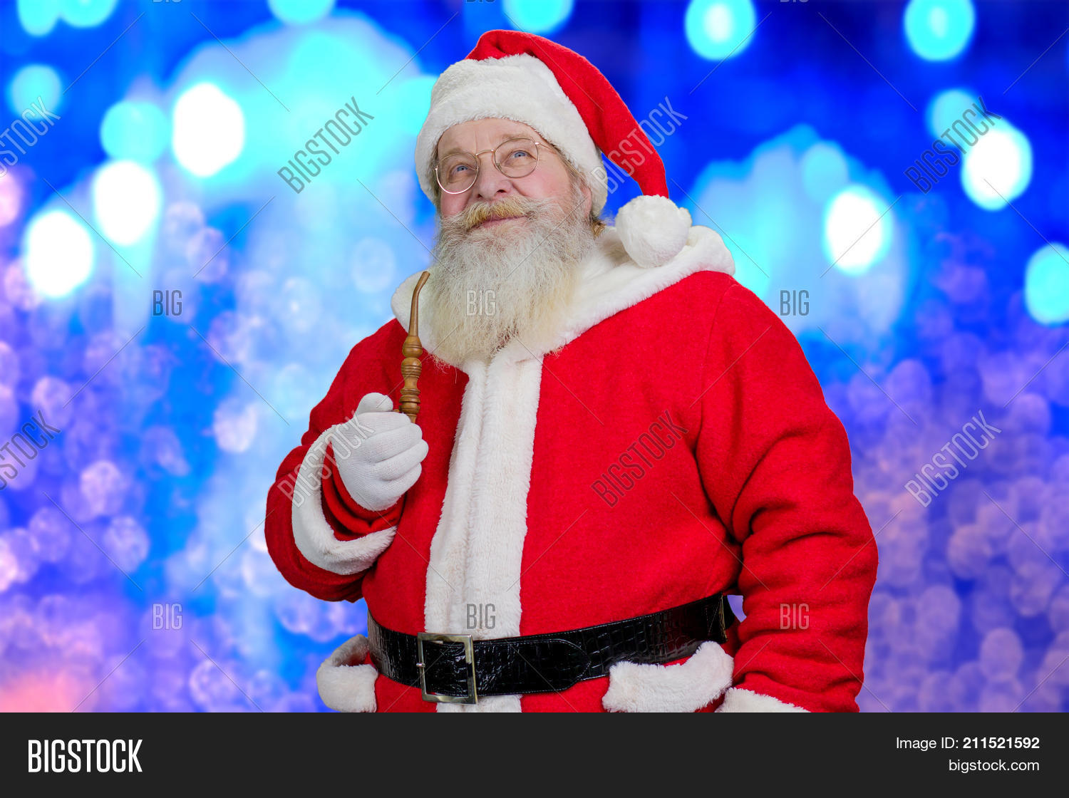 Santa Pipe Looking Image & Photo (Free Trial) | Bigstock