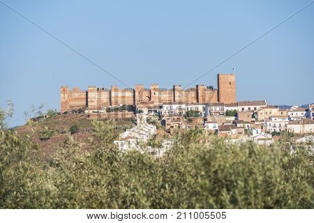 Burgalimar Castle Bury Al-hamma Baños De La Encina Village Jaen Province Spain
