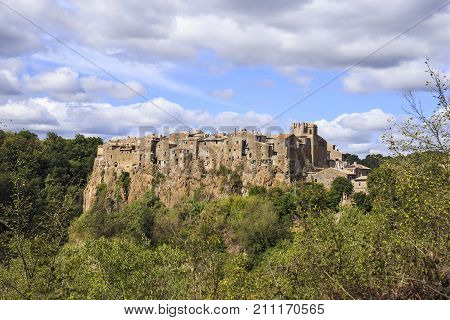 Calcata, medieval village in Lazio in Italy