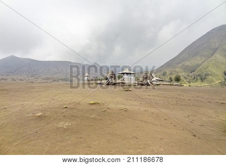 Scenery around Bromo Tengger Semeru National Park in Java a island of Indonesia