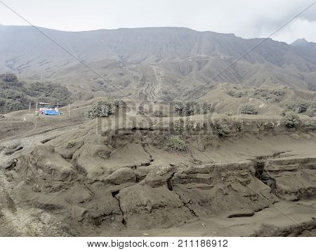 Scenery around Bromo Tengger Semeru National Park in Java a island of Indonesia