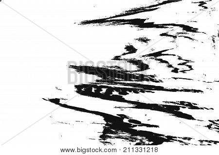 Grunge paint texture overlay. Distress black rough background. Noise dirty rectangle stamp. Dirty artistic background. Vector illustration