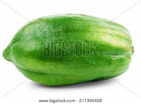 Papaya isolated on white backgroound. Slice, Fruit, Tasty, Delicious, Sweet, Juicy, Dessert, Whole,