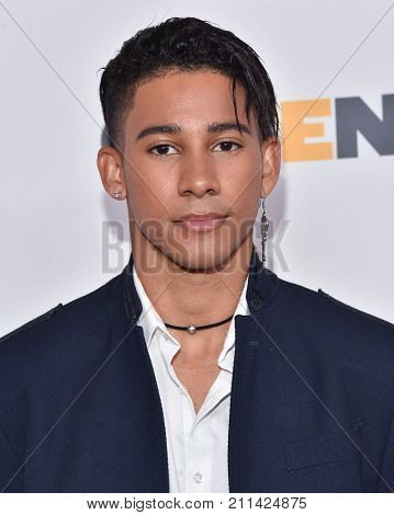 LOS ANGELES - OCT 20:  Keiynan Lonsdale arrives for the GLSEN Respect Awards 2017 on October 20, 2017 in Beverly Hills, CA                