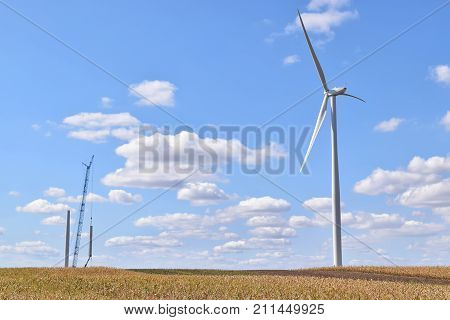 Wind farm in Serbia - renewable energy