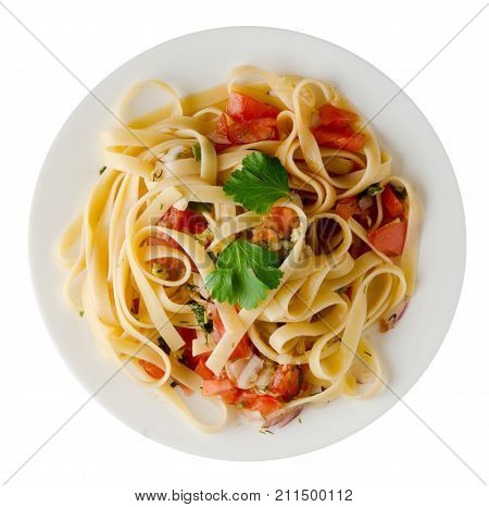 Spaghetti On A Plate