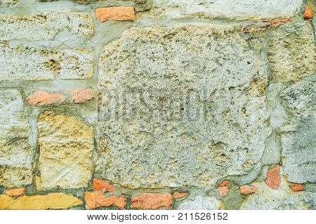 old break wall design concept pattern close up