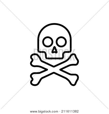 Premium death icon or logo in line style. High quality sign and symbol on a white background. Vector outline pictogram for infographic, web design and app development.