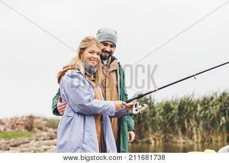 Couple Fishing Together