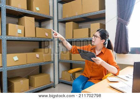 Professional Young Female Online Shopping Owner