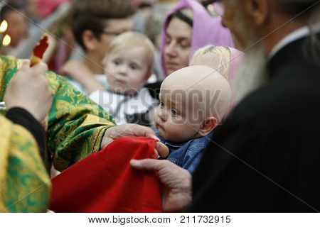 Belarus Gomel city St. Nicholas Monastery a religious Orthodox holiday 