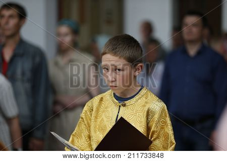 Belarus Gomel city St. Nicholas Monastery a religious Orthodox holiday 