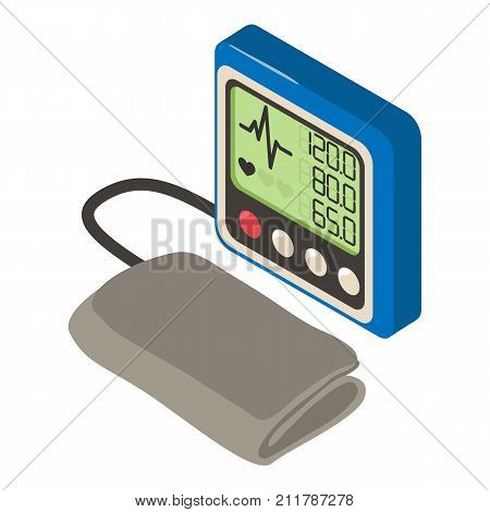 Tonometer icon. Isometric illustration of tonometer vector icon for web