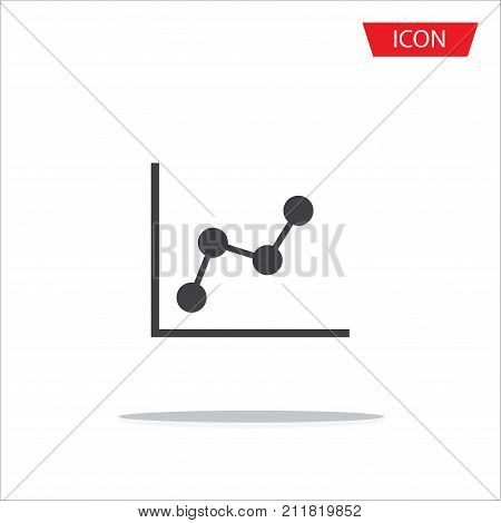 Graph icon vector ,Chart,Diagram isolated on white background.