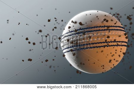 Cricket Ball In Flight