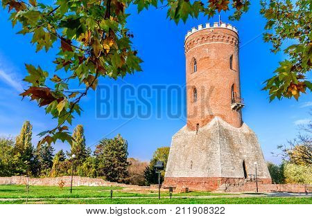 Targoviste Romania - Chindia Tower former Wallachia kingdom capital city Dracula city.