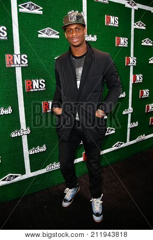 NEW YORK-FEB 1: Football player Geno Smith attends the Roc Nation Sports Celebration at the 40/40 Club on February 1, 2014 in New York City.