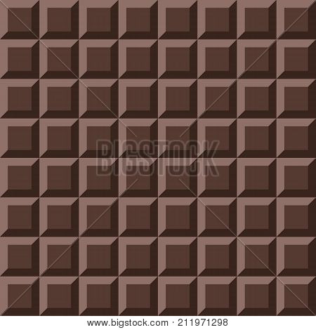 Vector seamless chocolate background pattern for your design.