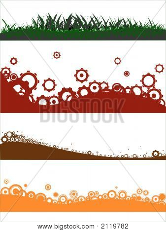 องค์ประกอบกราฟิกแนวนอน 4