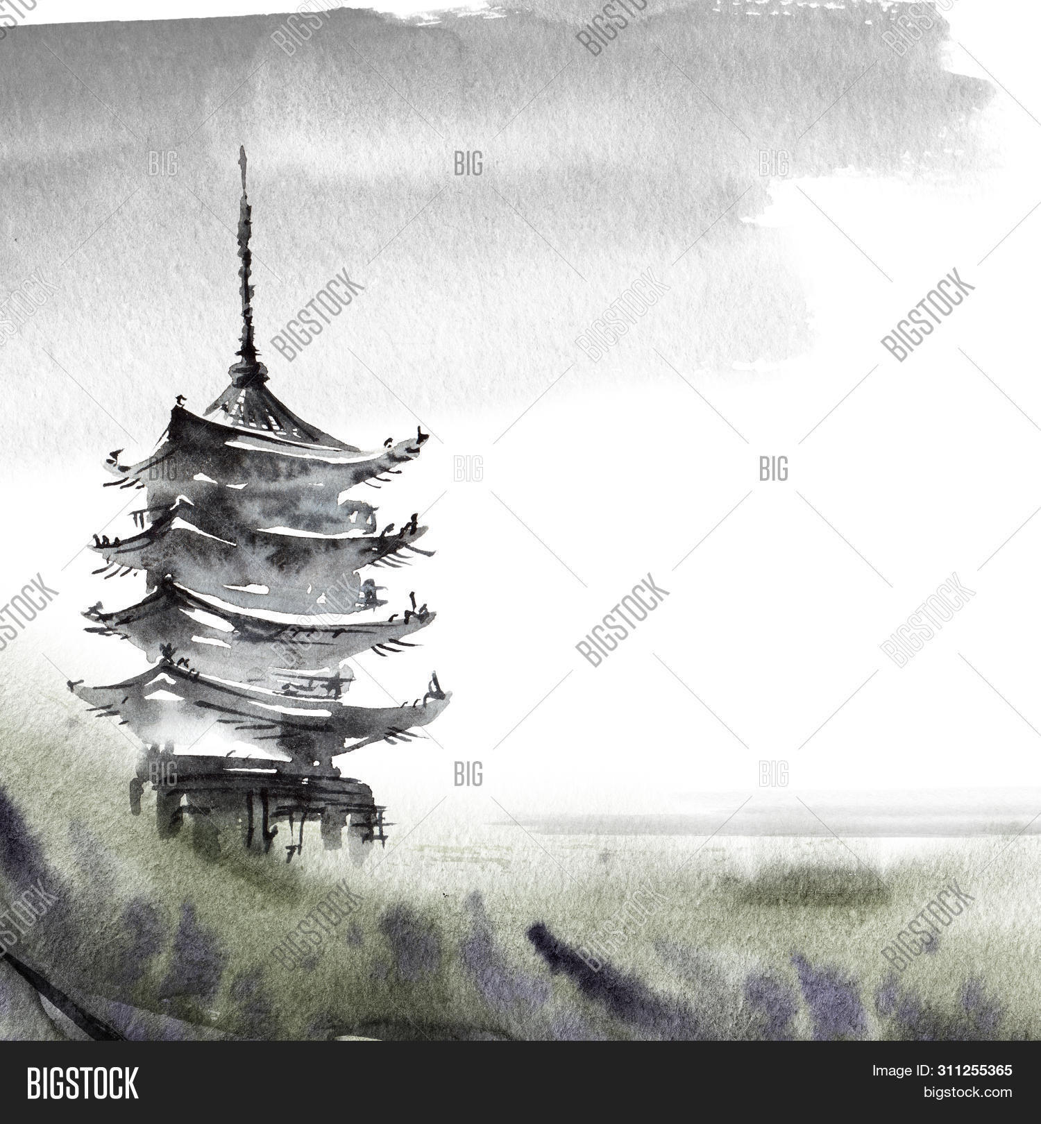 Watercolor Ink Image Photo Free Trial Bigstock