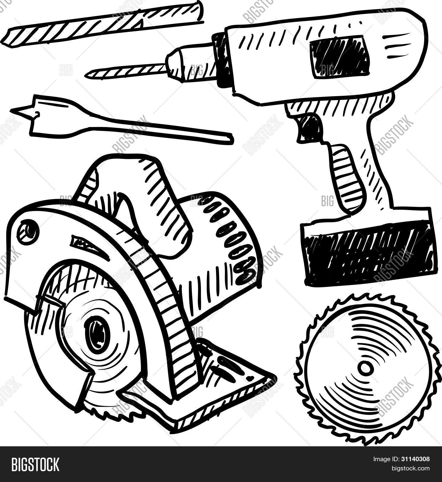 Electrical Hand Tools Drawing at Grace Penny blog