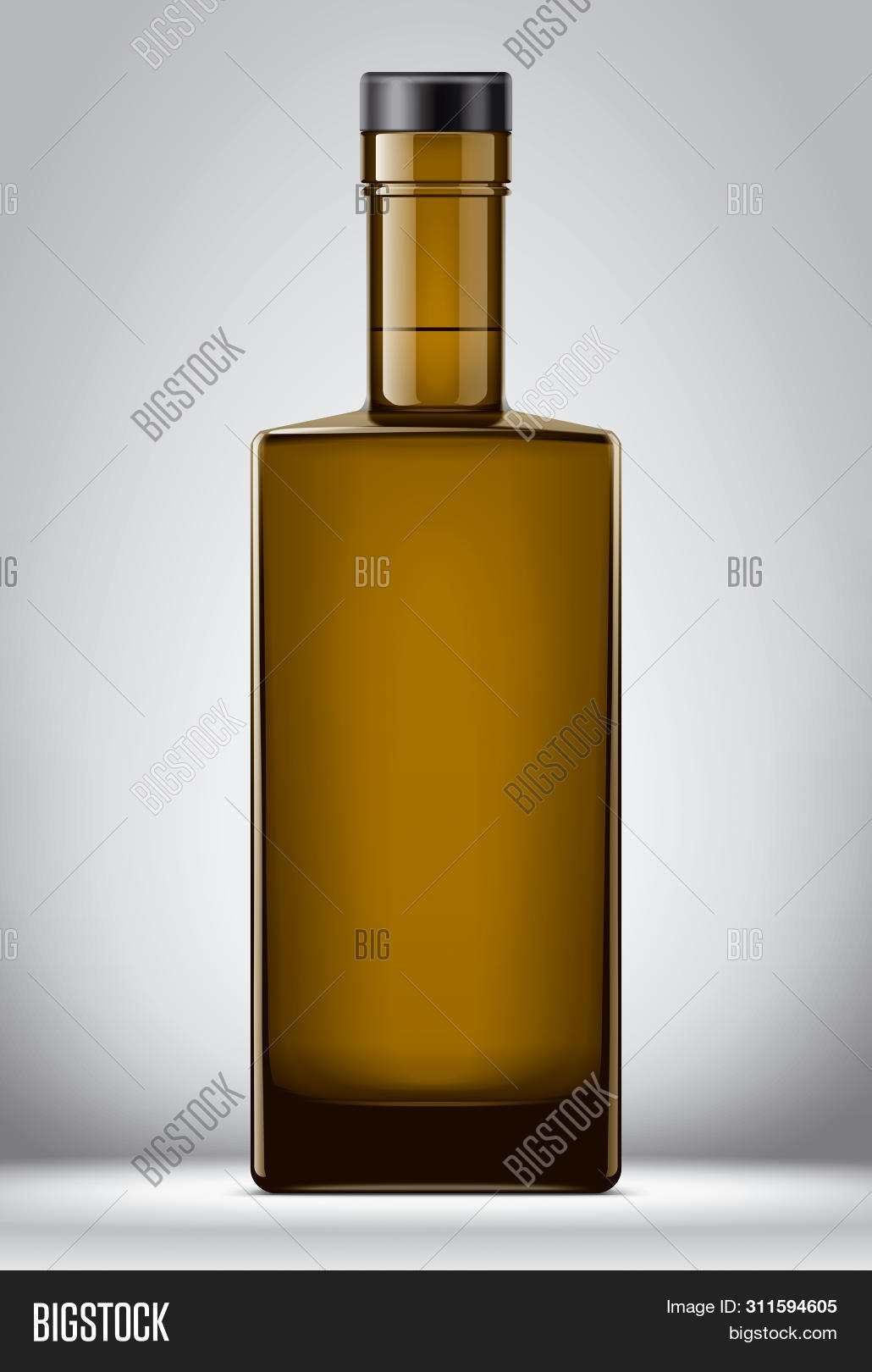 Glass Bottle Mockup Image Photo Free Trial Bigstock